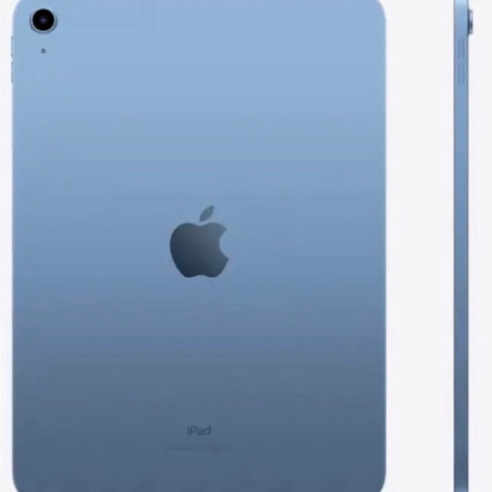 Apple Blue Tablet with Sleek Design and Vibrant Display